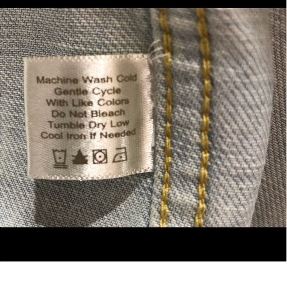 Boston Proper Two-Tone Light Wash Denim Jacket - Picture 8 of 10
